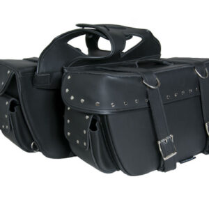 DS321S Two Strap Saddle Bag w/ Studs