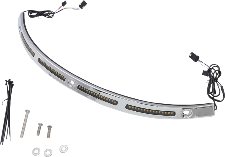 Genesis 4 Dynamic LED Batwing Windshield Trim – Chrome