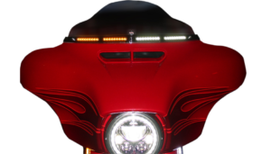 Genesis 4 Dynamic LED Batwing Windshield Trim – Black