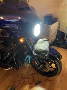Big Wood Customs Skull Headlight
