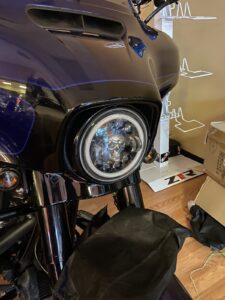 Big Wood Customs Skull Headlight