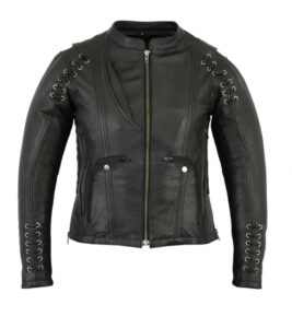 DS885 Women’s Stylish Jacket w/ Grommet & Lacing Accents