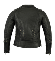 DS885 Women’s Stylish Jacket w/ Grommet & Lacing Accents