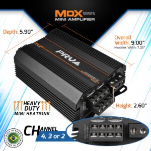 PRV MDX1200.4 1-Ohm 4-Channel Full Range Amplifier
