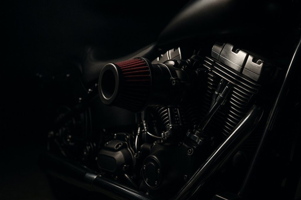 Performance intake parts for a Harley touring engine